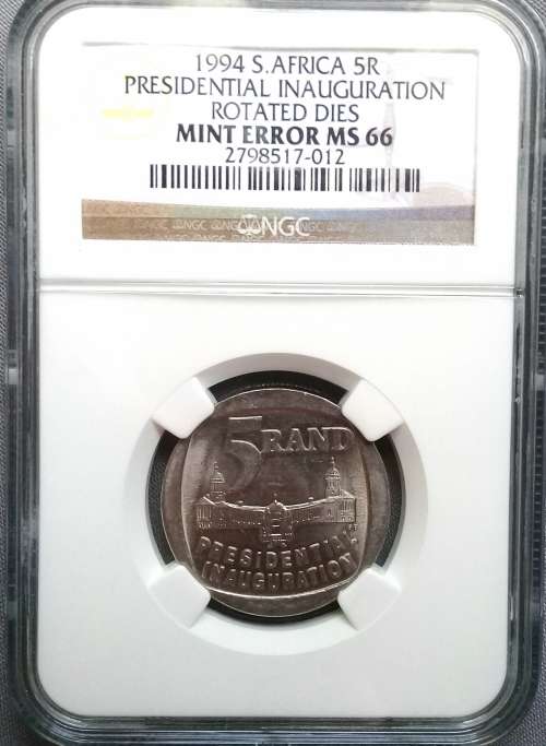 Inauguration R5 MS66 MINT ERROR MS66
