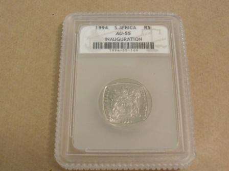 1994 R5 Presidential Inuaguration!!     AU55    AU55    Rare Grade!!