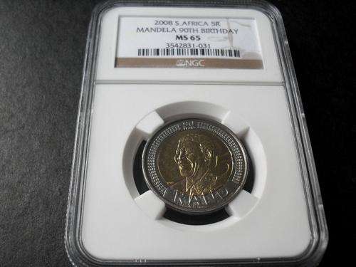2xMS65 2008 Mandela Coins!!!!  CRAZY R1 START!!!!