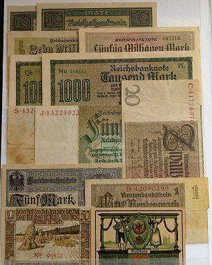 Collection of German Banknotes 1917 to 1937 !!!STARTING AT R400!!!