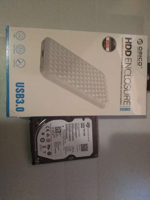 Seagate 500GB Thin Laptop HDD and Orico Enclosure