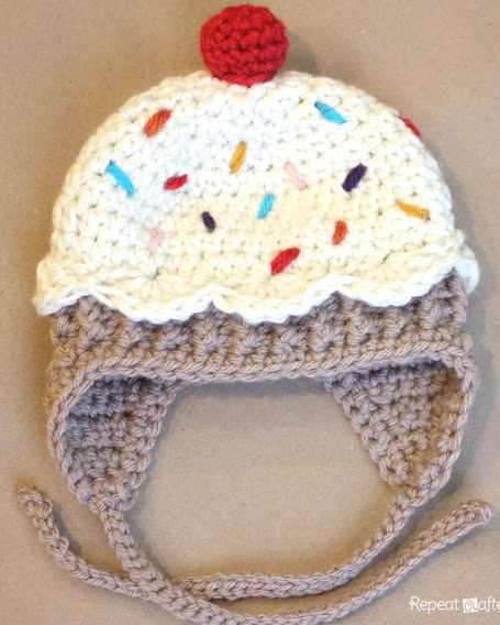Baby or Toddler Cupcake Hat.