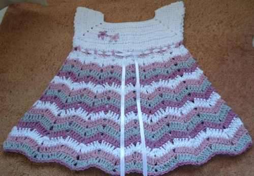 Baby-Toddler Crochet Cotton Dress