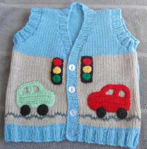 Baby- Toddler sleeveless cardigan.