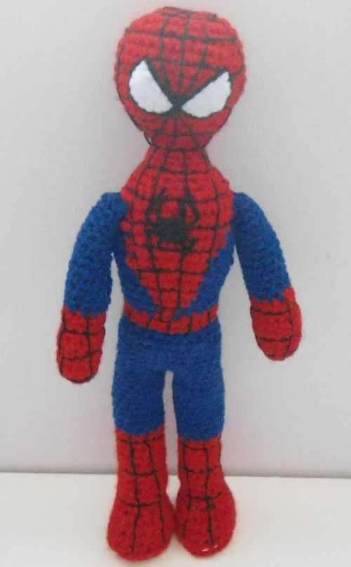 Spiderman- crocheted soft toy