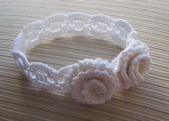 Baby crochet headband