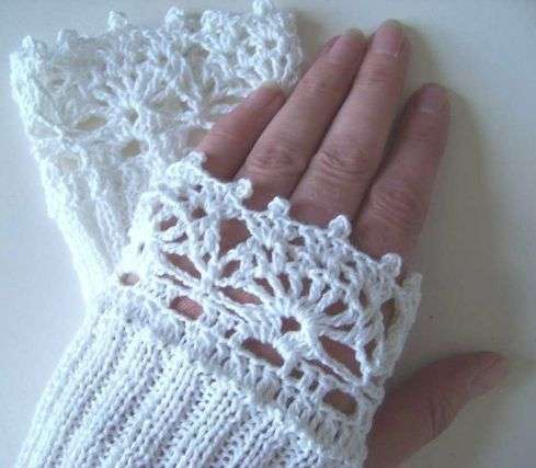 Elegant Fingerless gloves.