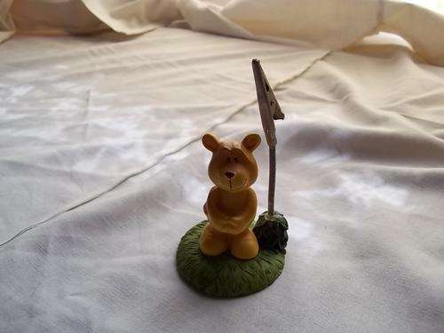 Paper holder Teddy bear, ceramic