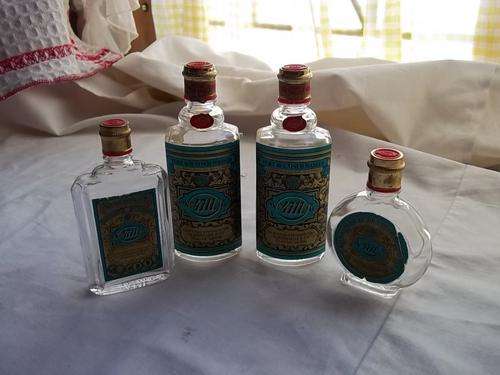 Bottles, perfume x 4