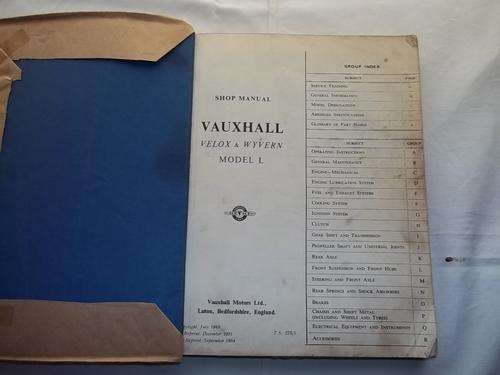 Workshop manual, Vauxhall