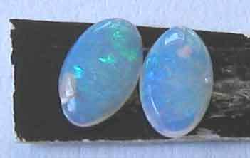 2 Pieces 5.00 x 3.00 mm Oval  cut Opal, T. W. .46 ct.