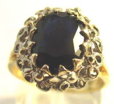 14 ct Gold and Genuine Sapphire Ring