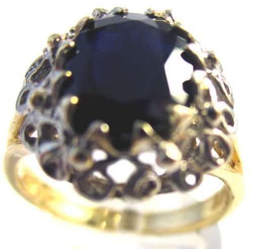 14 ct Gold and Genuine Sapphire Ring