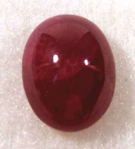 Bargain , 10.00 x 8.00 mm Oval Cabachon cut Ruby 3.74 ct.