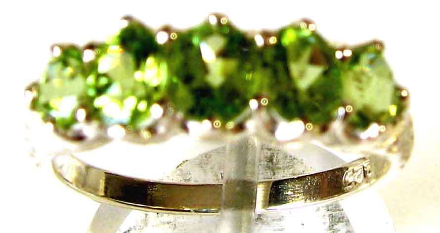 Lovely Sterling Silver and Peridot Ring.