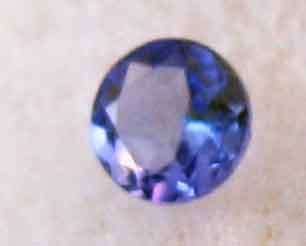 3.50mm Round cut Tanzanite 0.18 ct.