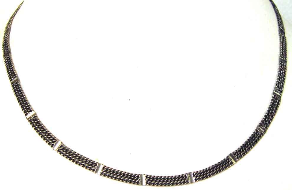 Sterling Silver Necklace - 42 cm Long