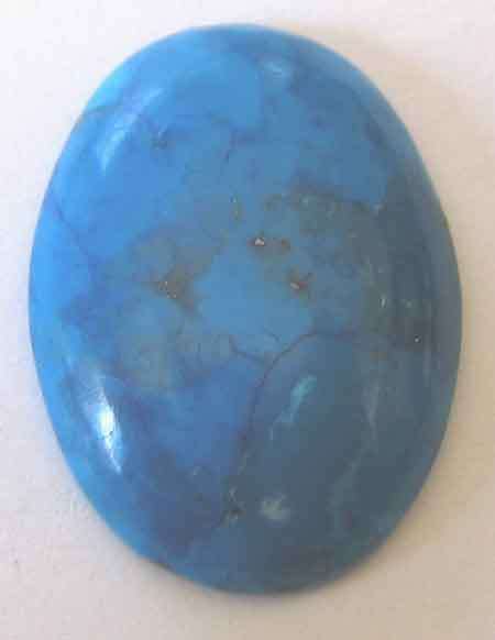 Natural  20.00 x 14.50 mm Cabochon cut  Turquoise 8.09 ct.