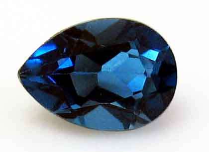 7.00 x 5.00 mm Pear faceted cut London - Blue Topaz  0.68  ct.