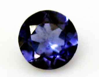 4.10 mm Round faceted cut Tanzanite 0.27 ct.