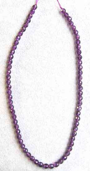 Beautiful 6.00 mm Round Faceted Amethyst  70 Beads
