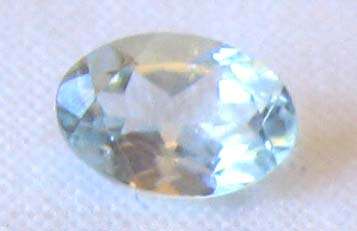 6.00 x 4.00 mm Oval - faceted Aquamarine 0.42 ct.