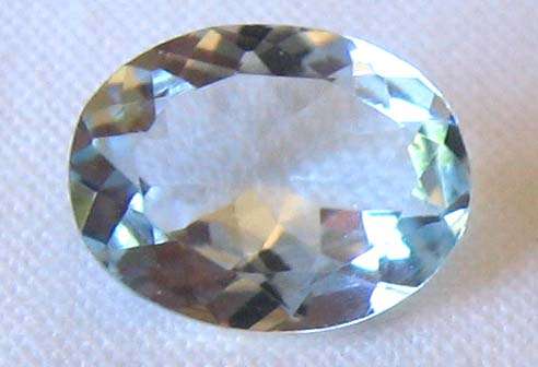 9.00 x 7,00 mm Oval- faceted  cut Aquamarine, 1.26 cts.
