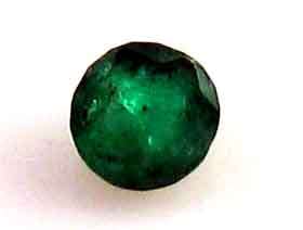 GENUINE 3.70 MM ROUND CUT EMERALD 0.21 CT.