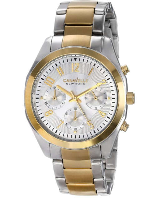 Caravelle New York Women's 45L136 Analog Display Japanese Quartz Two Tone Watch