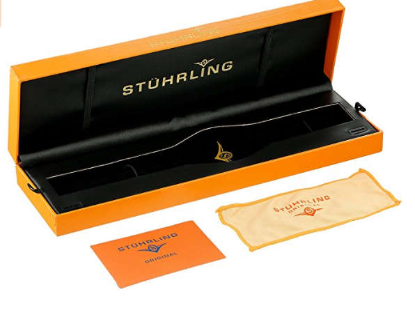 GENUINE!!Stuhrling Original Women's 'Audrey 786' Quartz Stainless Steel & Leather Dress Watch, Beige