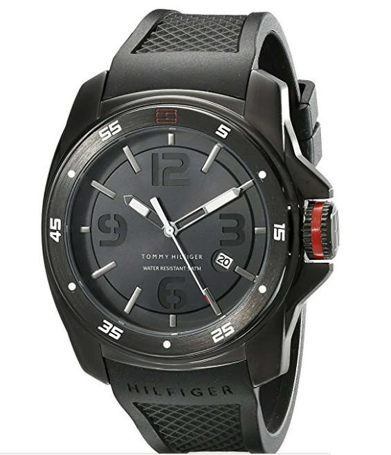 *LATE ENTRY 1 OF 1** TOMMY HILFIGER® MENS COOL BLACK SPORT WATCH