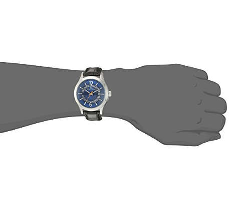 **RRP $395.00 **LUCIEN PICCARD® SWISS LEGEND CROCO-EMBOSSED LEATHER BAND WATCH W/ BOX & MANUAL