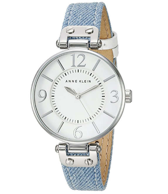 **EXCLUSIVE GENUINE** ANNE KLEIN®  WOMEN'S QUARTZ BLUE CASUAL WATCH W/ BOX & MANUAL