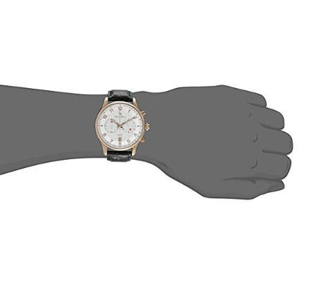 **RRP $525.00 **LUCIEN PICCARD® SWISS LEGEND LEATHER BAND WATCH W/ BOX & MANUAL