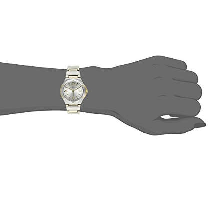 ANNE KLEIN® WOMEN'S TWO TONE ROUND DRESS WATCH W/ BOX & MANUAL