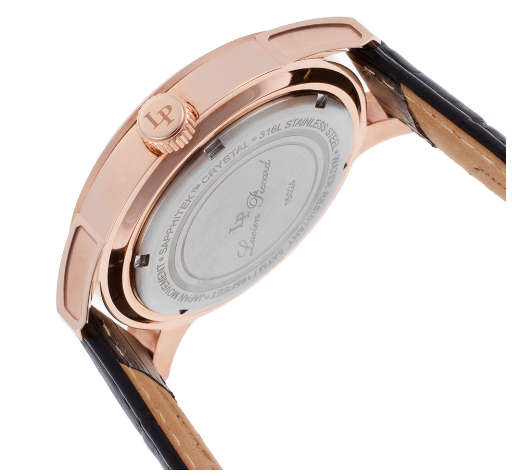 **RRP R7323.08**LUCIEN PICCARD® SWISS LEGEND LEATHER BAND CASUAL WATCH W/ BOX & MANUAL