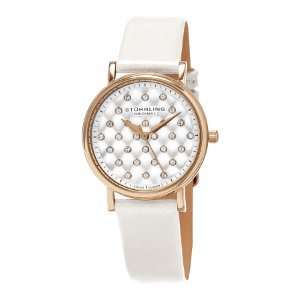 **AUTHENTIC**STUHRLING ORIGINAL® WOMEN'S SYMPHONY ANALOG DISPLAY SWISS QUARTZ WHITE WATCH