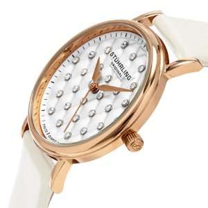 **AUTHENTIC**STUHRLING ORIGINAL® WOMEN'S SYMPHONY ANALOG DISPLAY SWISS QUARTZ WHITE WATCH