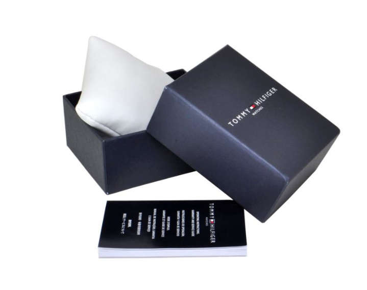 **AUTHENTIC**TOMMY HILFIGER® MEN'S CASUAL SPORT ANALOG DISPLAY QUARTZ BLACK WATCH