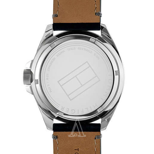 **AUTHENTIC**TOMMY HILFIGER® MEN'S CASUAL SPORT ANALOG DISPLAY QUARTZ BLACK WATCH