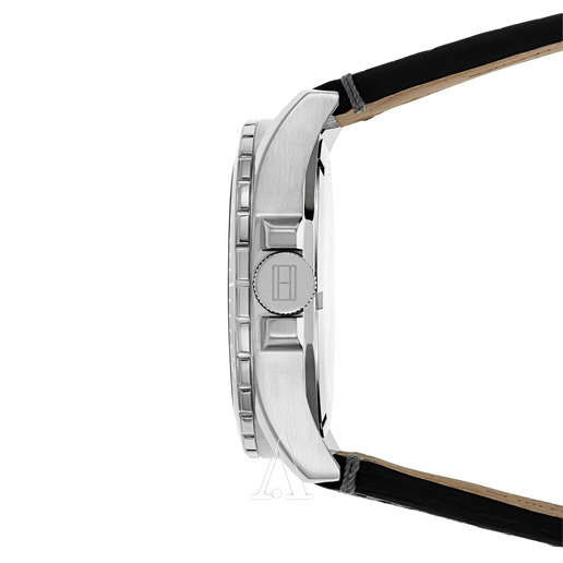 **AUTHENTIC**TOMMY HILFIGER® MEN'S CASUAL SPORT ANALOG DISPLAY QUARTZ BLACK WATCH