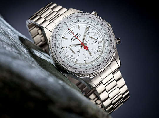*RRP R8,499.99* DETOMASO® MENS FIRENZE CHRONOGRAPH TREND ANALOG DISPLAY JAPANESE QUARTZ SILVER WATCH