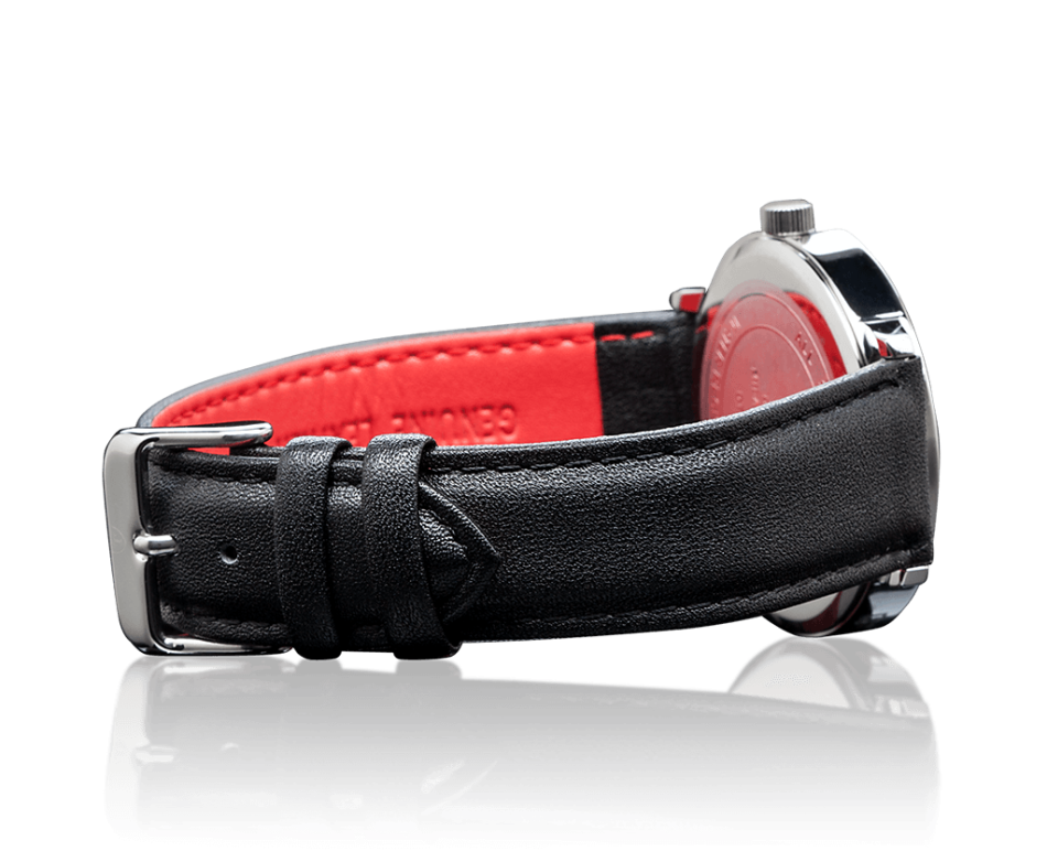 -I LATE ENTRY I- DETOMASO® MILANO CLASSIC MEN'S STAINLESS STEEL WATCH W/ QUICK RELEASE LEATHER STRAP