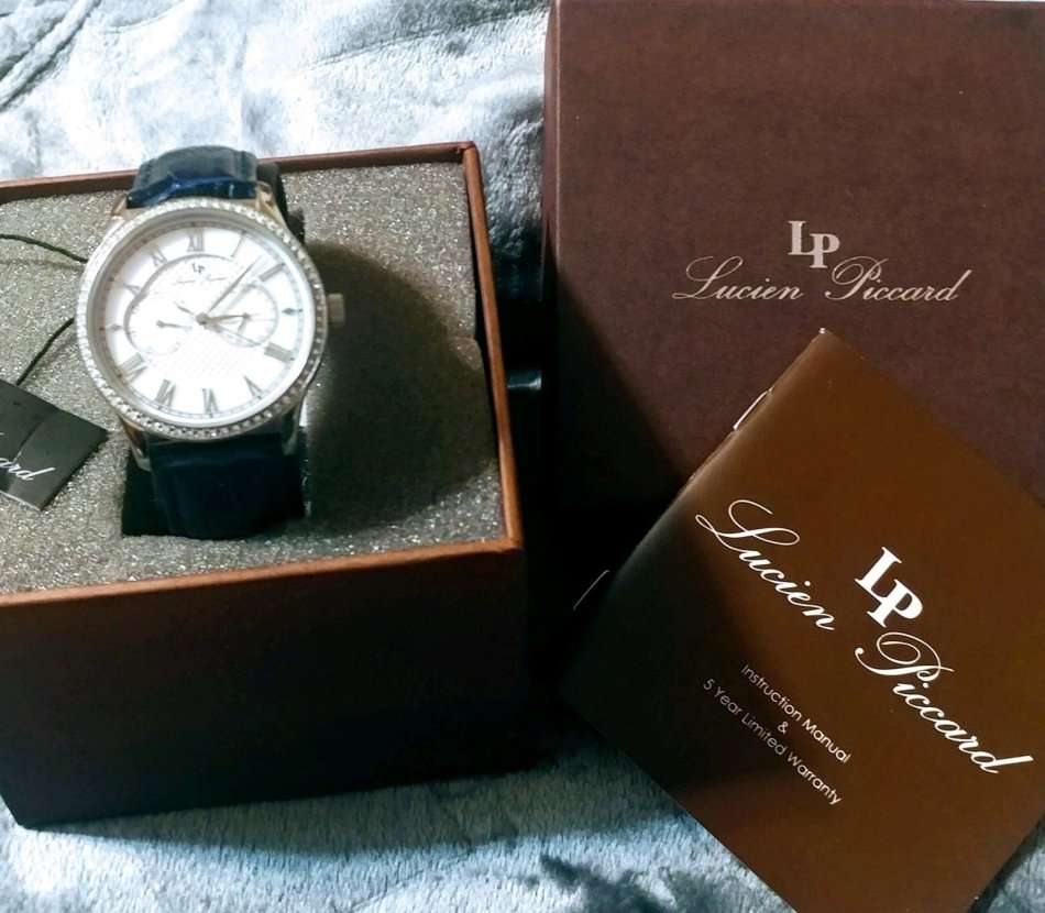 **RRP R6999.99**LUCIEN PICCARD® SWISS LEGEND WOMEN'S  BRELA STAINLESS STEEL WATCH W/ BOX & MANUAL