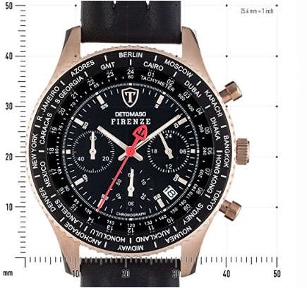 LATE ENTRY - R8,499.99 I DETOMASO® MEN FIRENZE CHRONOGRAPH  ANALOG DISPLAY JAPANESE QUARTZ  WATCH