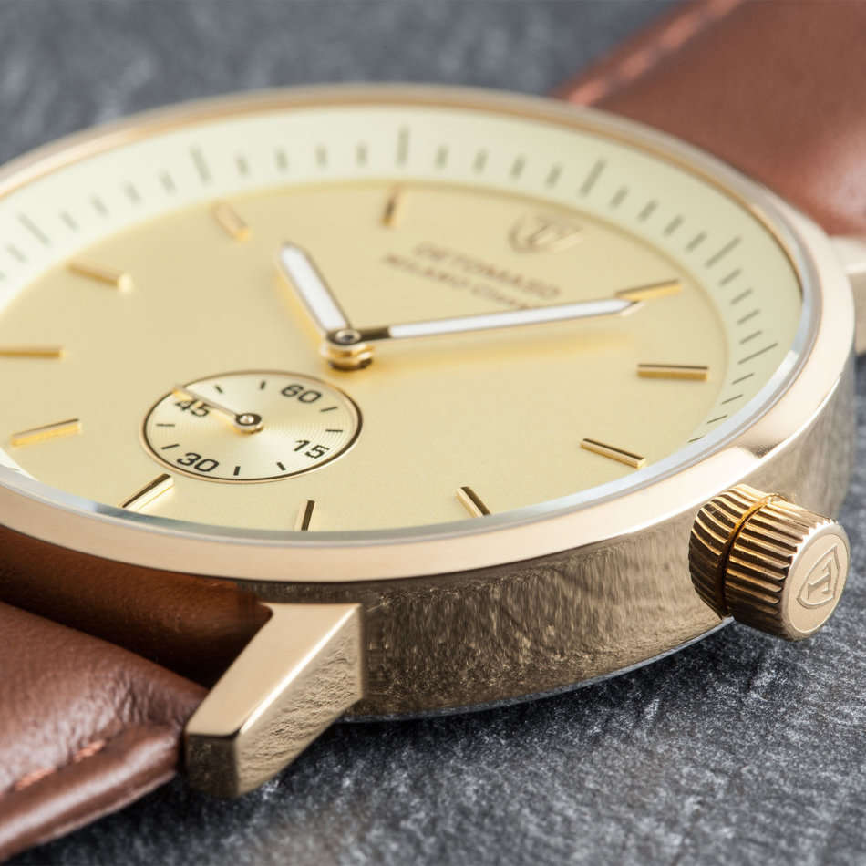 *RRP R7,499.99 I DETOMASO® MILANO CLASSIC MEN'S STAINLESS STEEL WATCH W/ QUICK RELEASE LEATHER STRAP