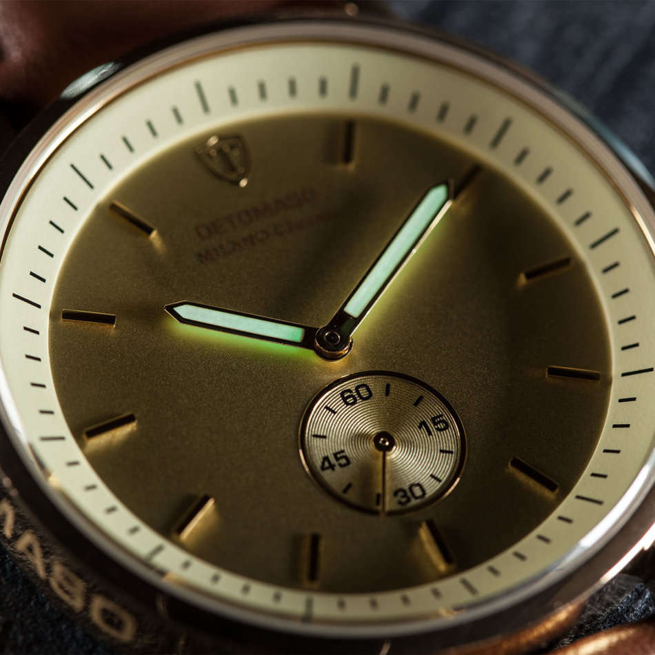 *RRP R7,499.99 I DETOMASO® MILANO CLASSIC MEN'S STAINLESS STEEL WATCH W/ QUICK RELEASE LEATHER STRAP