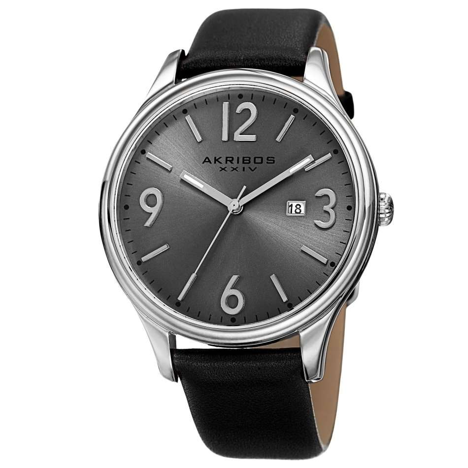 -I LATE ENTRY I RRP R5999.99 I- XXIV® MEN'S ROUND SILVER DIAL THREE HAND QUARTZ SILVER TONE  WATCH