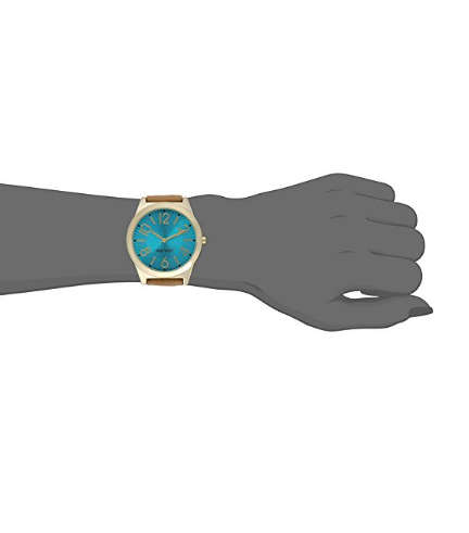 **GENUINE**NINE WEST® WOMEN'S  ANALOG DISPLAY JAPANESE QUARTZ TAN WATCH  W/  BOX & MANUAL