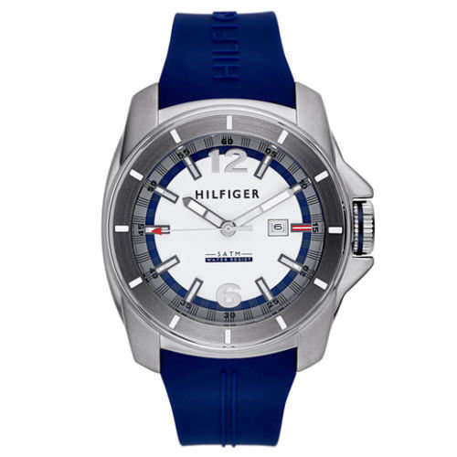-I VERY LATE ENTRY I AUTHENTIC I- TOMMY HILFIGER® MENS COOL BLUE SPORT WATCH